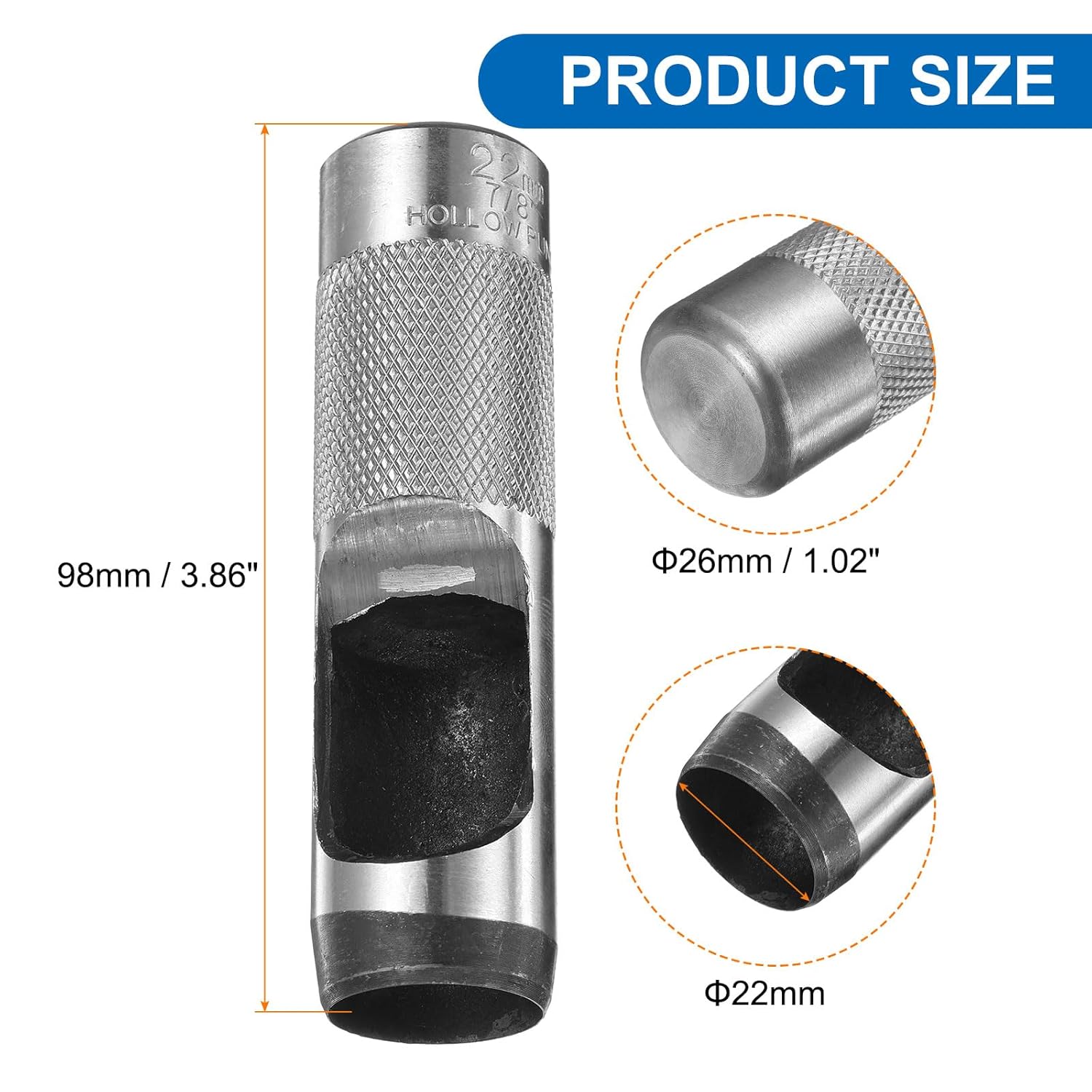 手染めダークチョコ、蝶型押しピンクの蓋付き大容量シザーケース 手